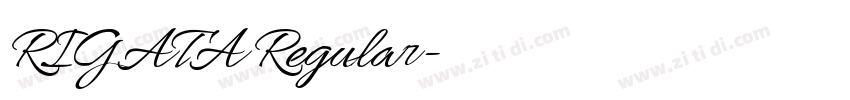 RIGATA Regular字体转换 RIGATA Regular字体转换